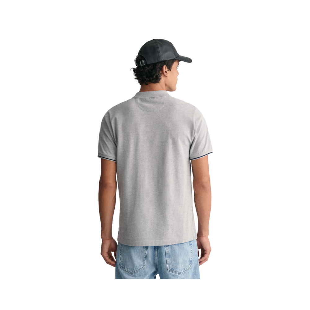 Tipping SS Pique Polo - Grey