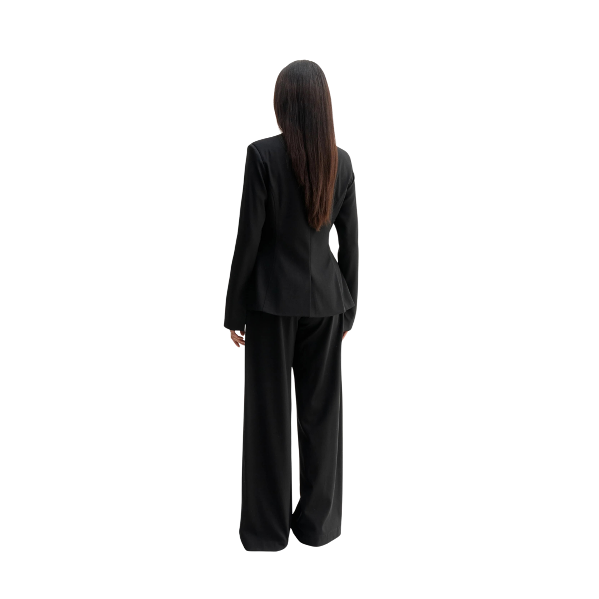 Mel Heavy Wool Trousers - Black