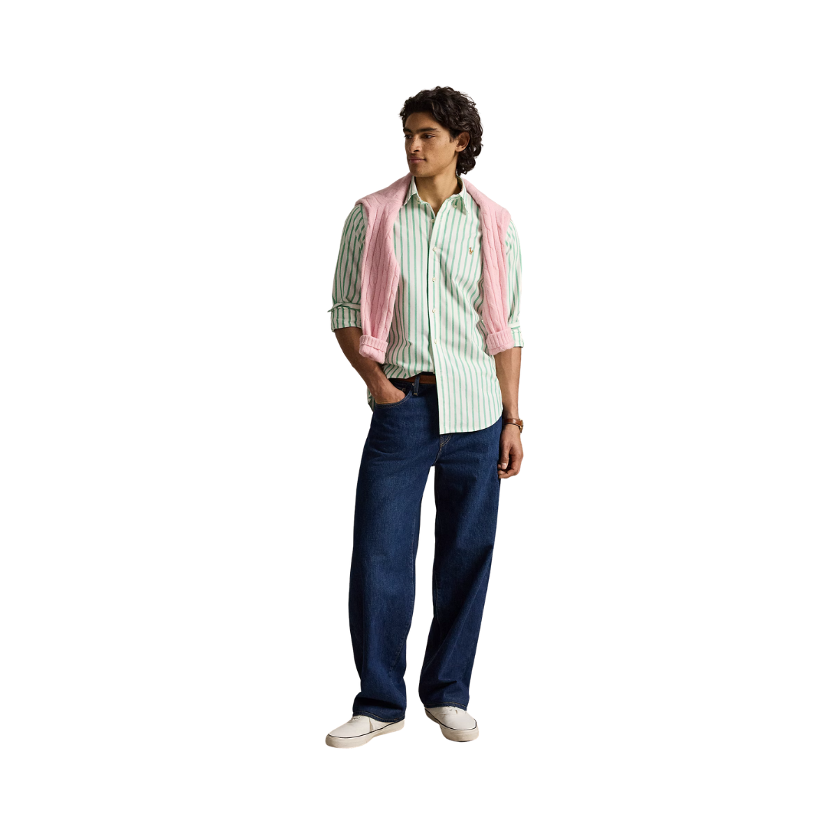 Woven Sport Shirt - 002 Summer Emerald White