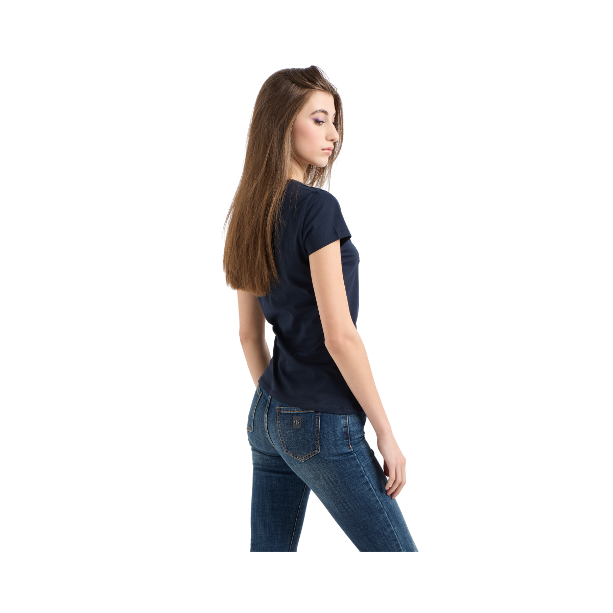 T-Shirt - Navy/Silver