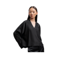 Nina V-Neck Blouse - Black