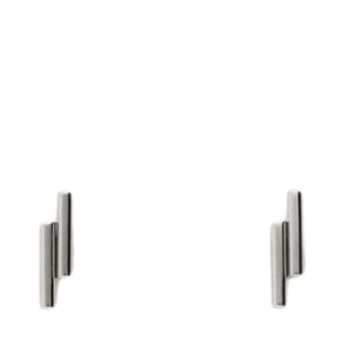 Studs twee staafjes - 1500 Silver