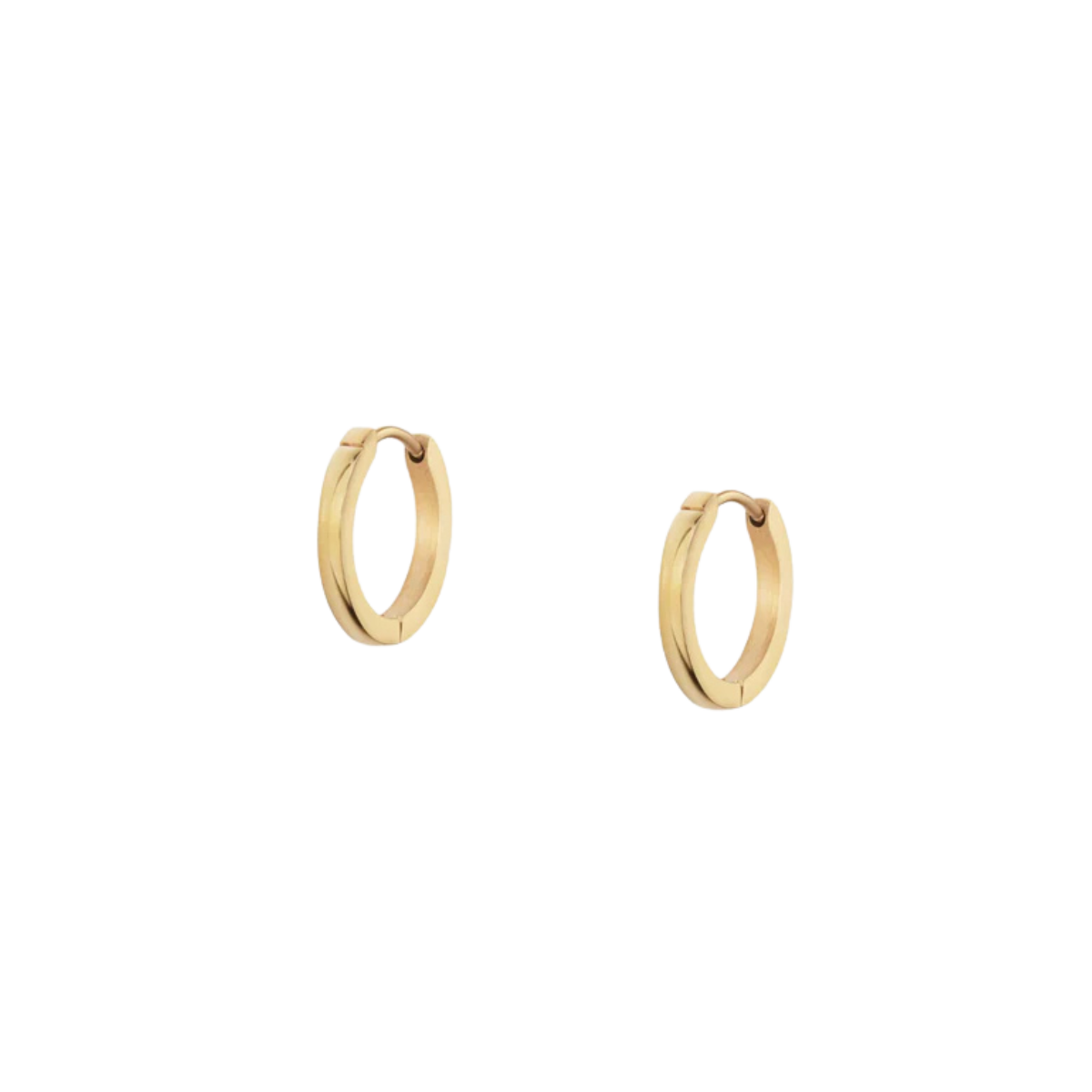 Classic Gold Hoops Medium - gold