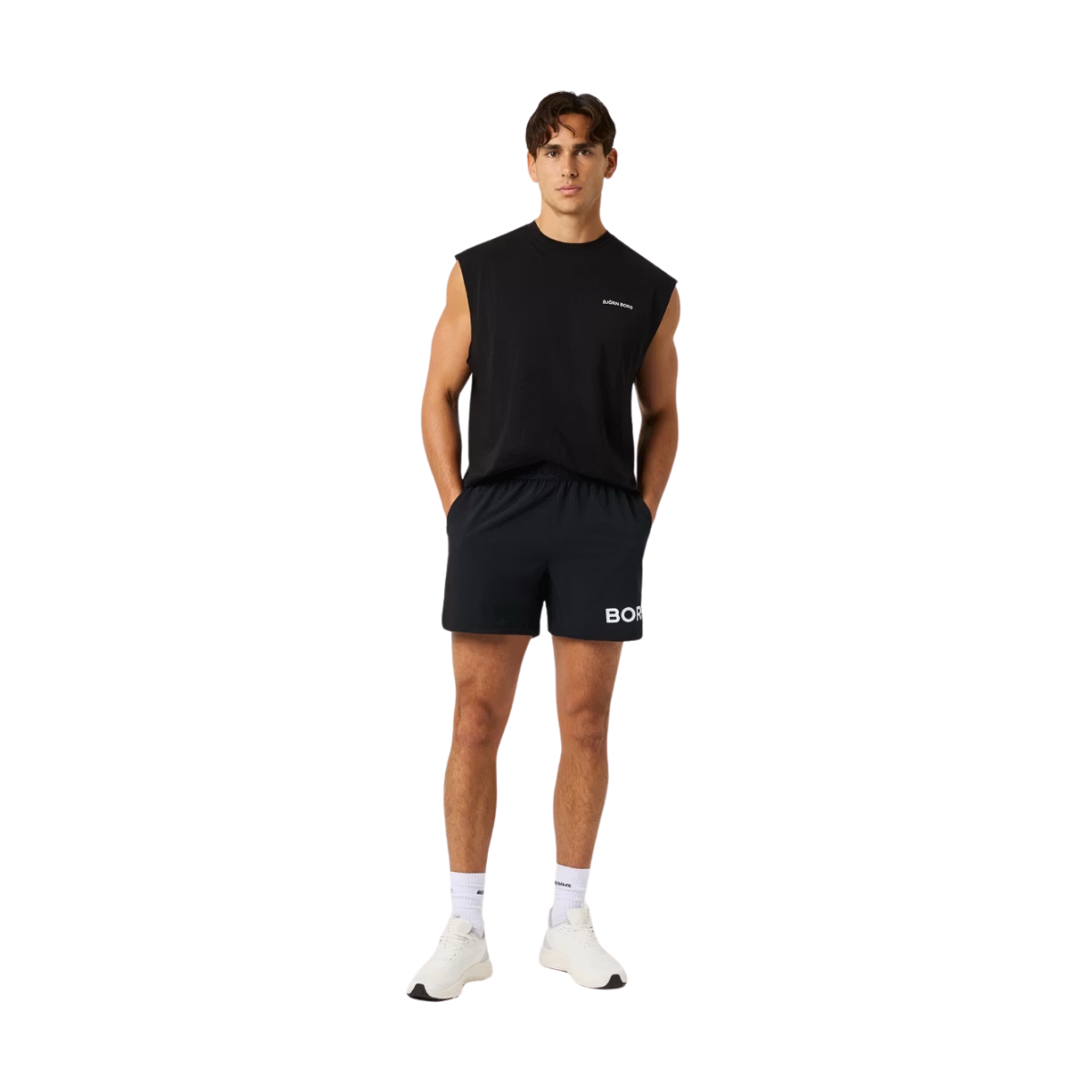 Borg Gym Sleeveless  T-Shirt - Black Beauty