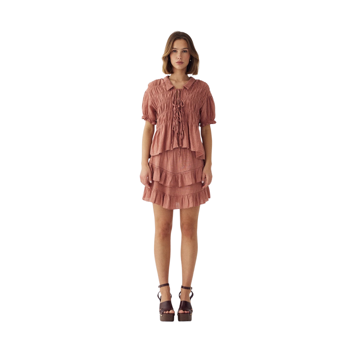 N-MARLIN SKIRT - RED CLAY