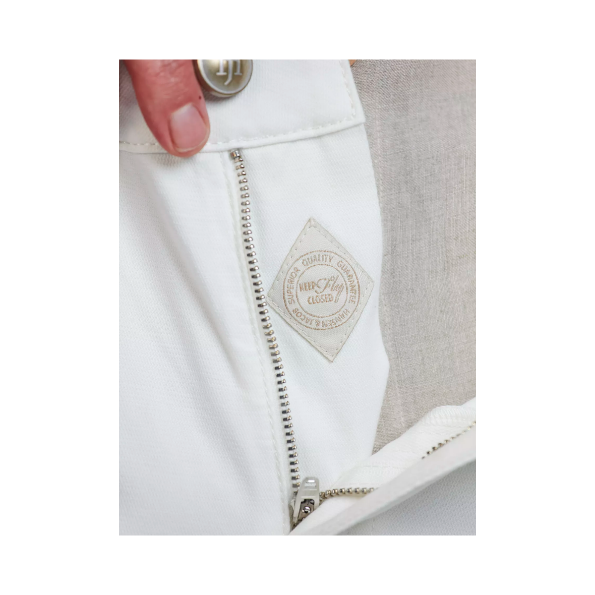 5-Pkt Diamond Stretch - Off White