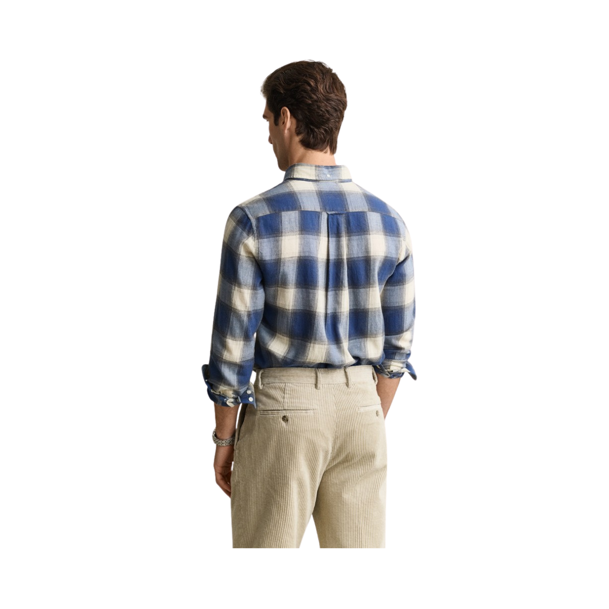 Reg Windblown Flannel Check Shirt - Blue Horizon