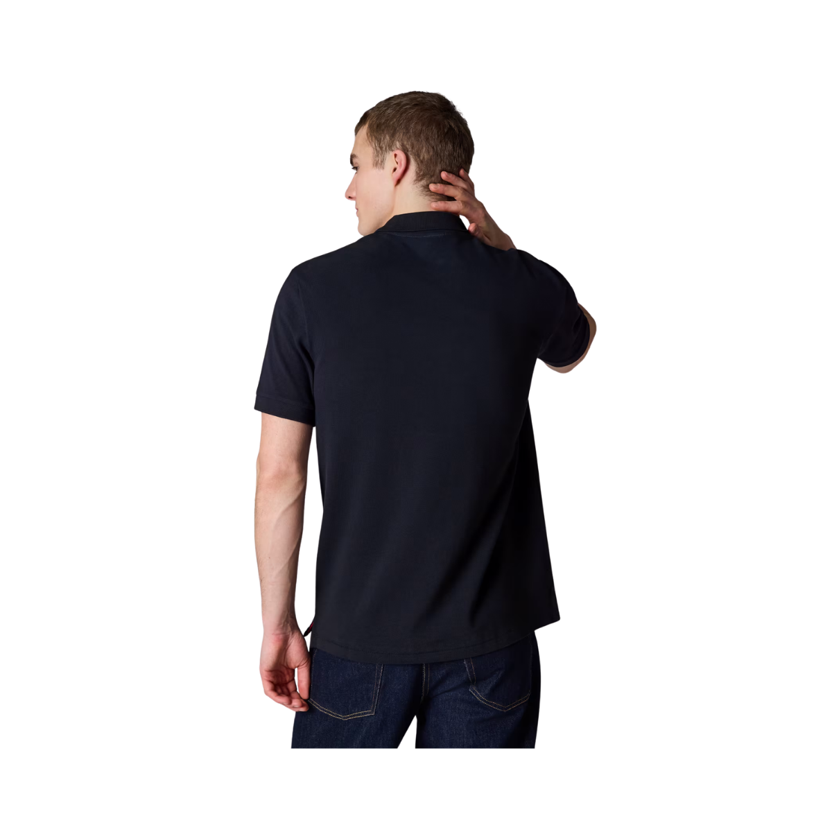 Reg Fit SS Polo Shirt Zebra - Dark Navy