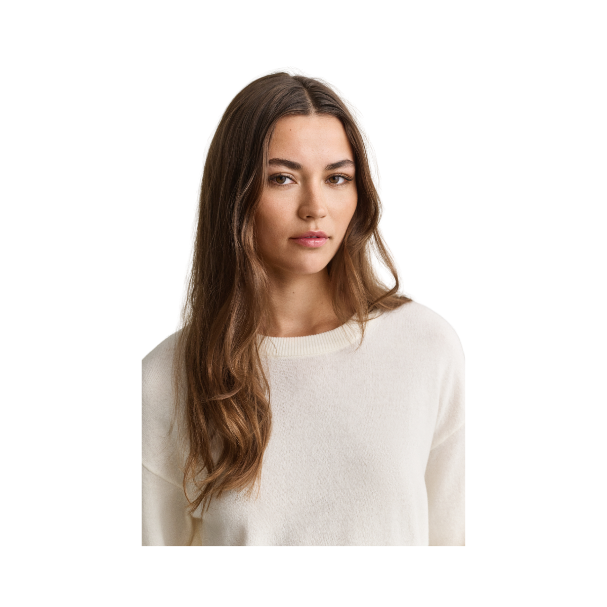 Superfine Lambswool C-Neck - Cream
