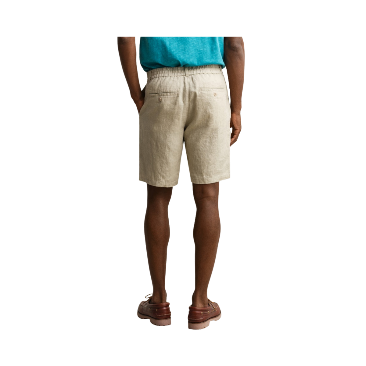 Reg Linen DS Shorts - Oat Beige