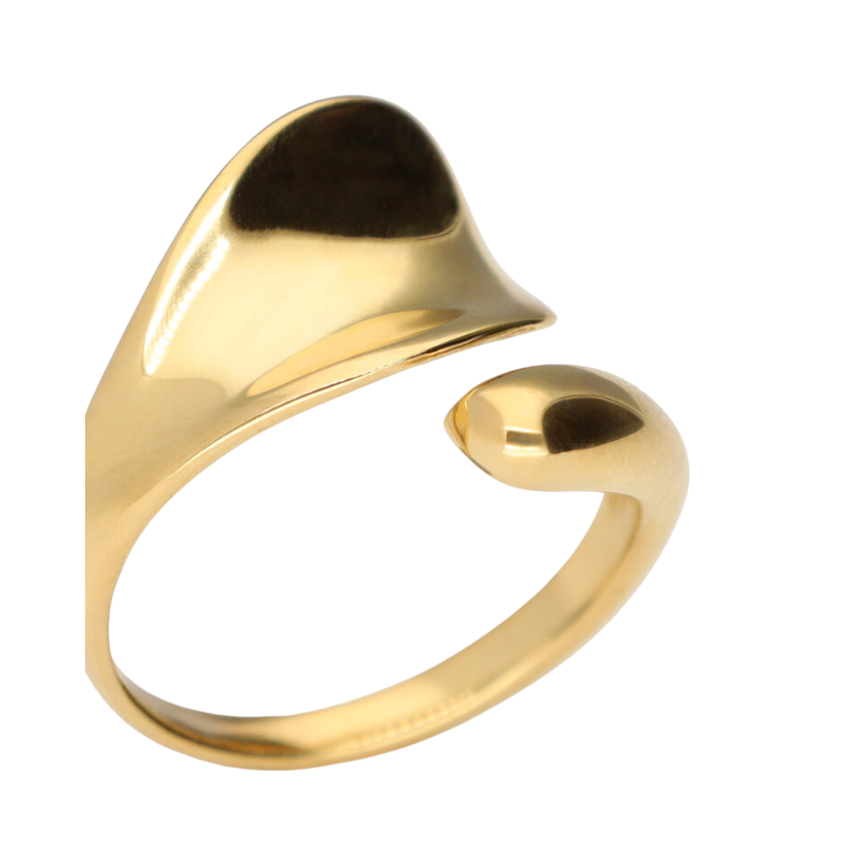 Ring Hollow Os - Gold