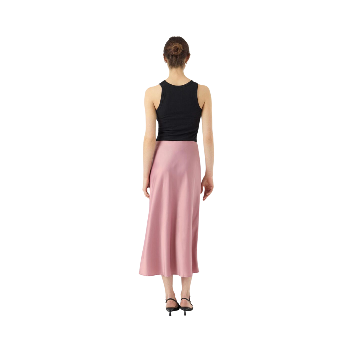 YASPella Highwaist Midi Skirt - Lilas
