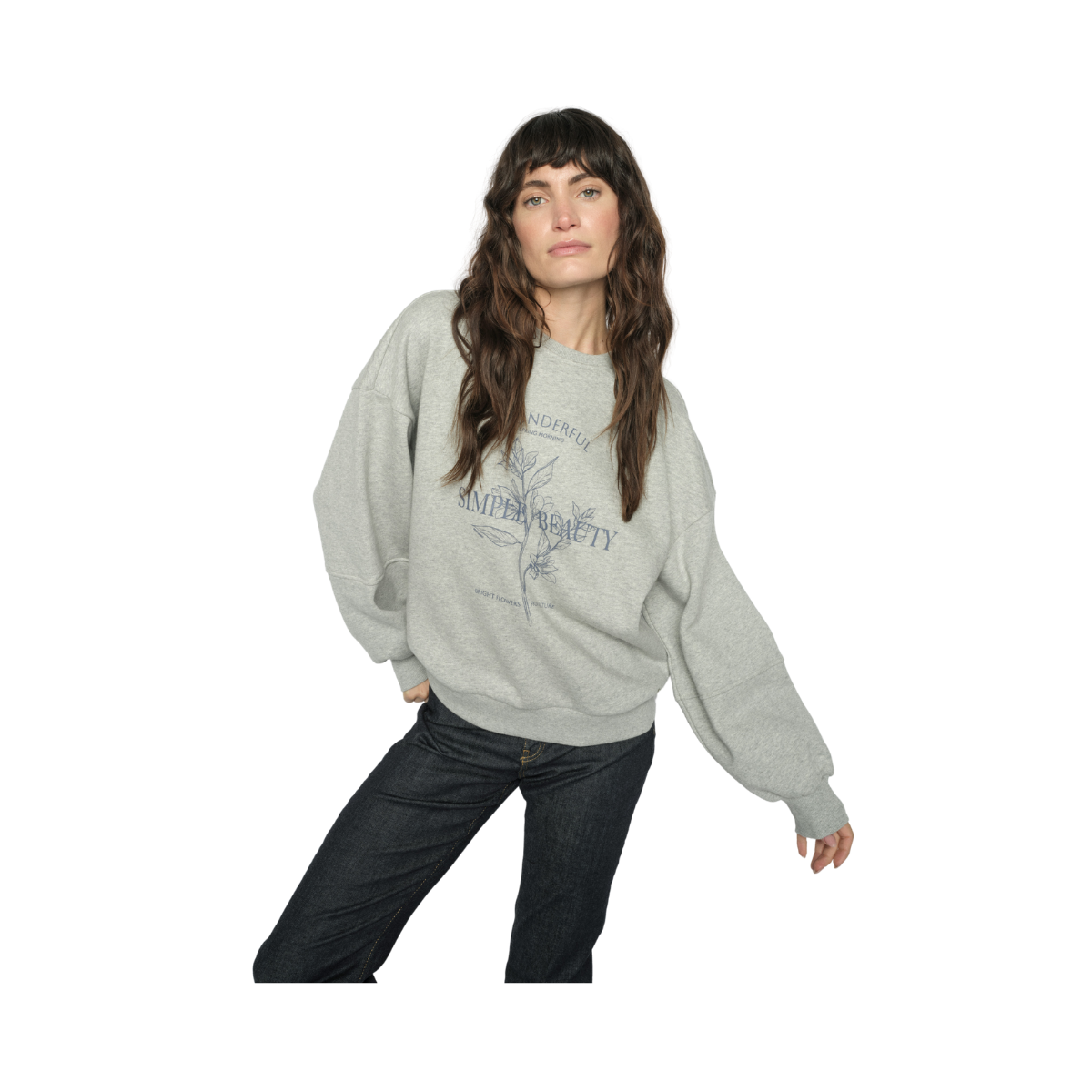 MMRafa Sweatshirt - Light Grey Melange