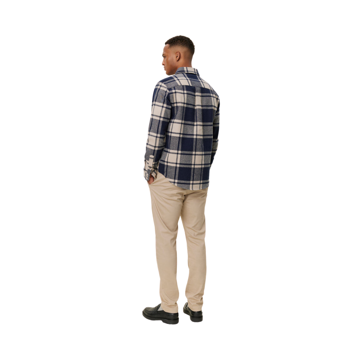 Jeremy Flannel Shirt - Navy