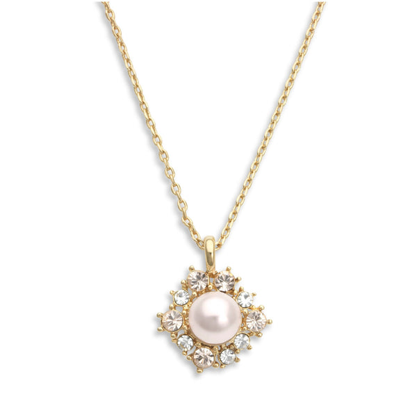 Emily Pearl Necklace - Gold
