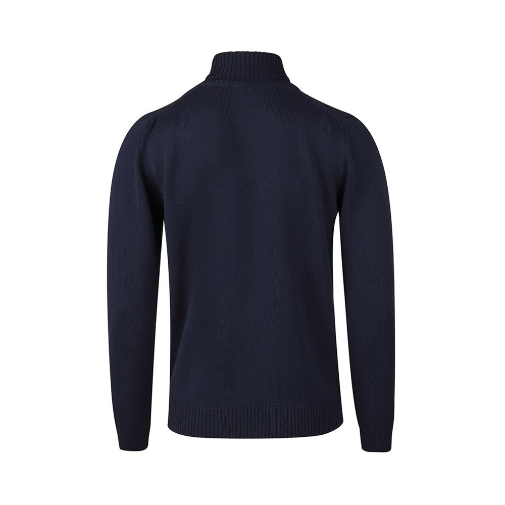 Merino wool, Chunkey,Roll neck - Navy