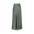 Vicky Heavy Sateen Skirt - Green