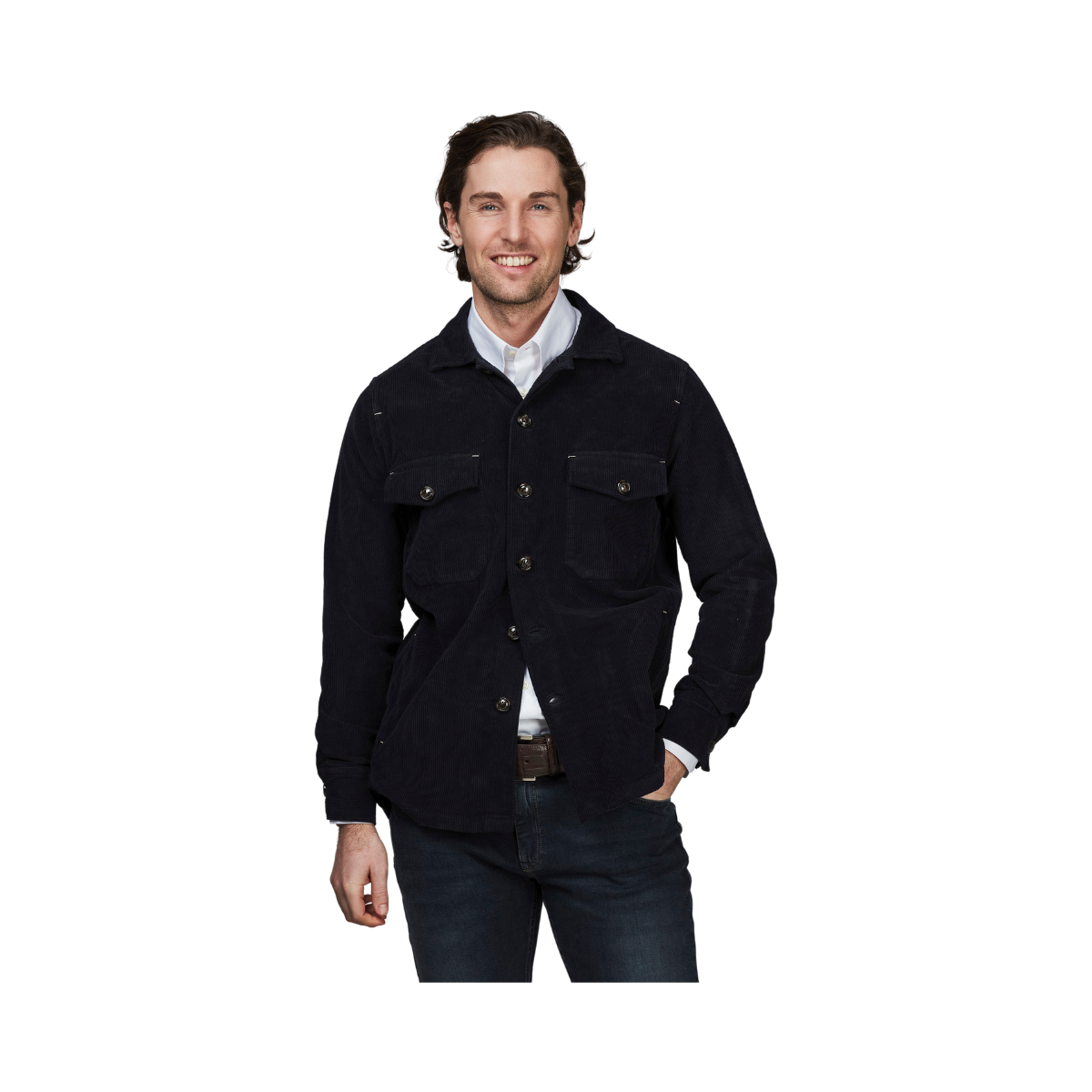 CORDUROY NOXUS OVERSHIRT - Navy