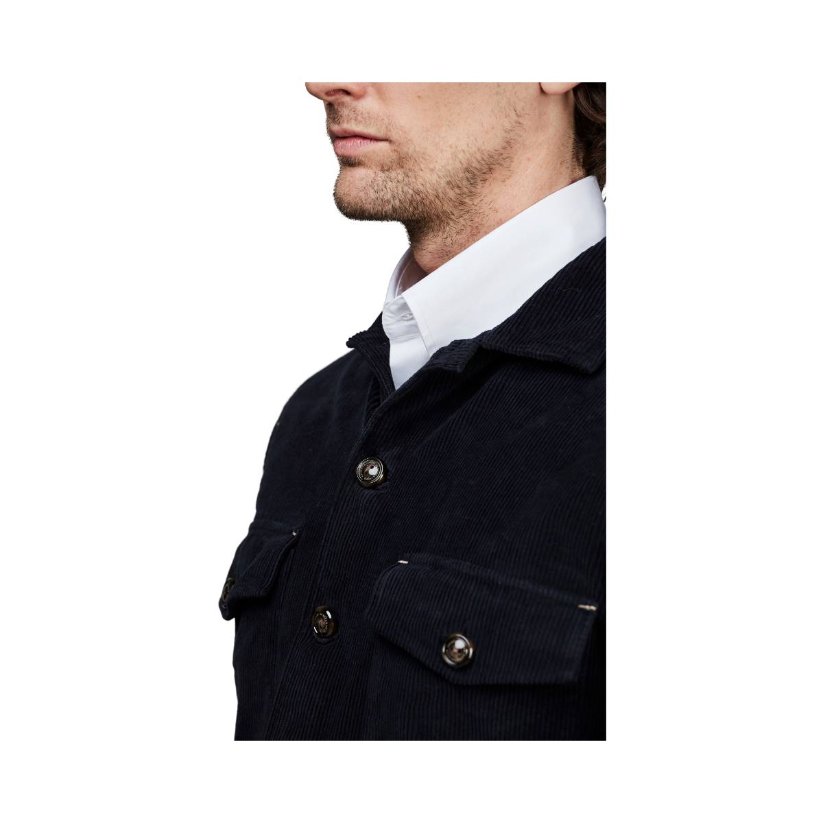 CORDUROY NOXUS OVERSHIRT - Navy