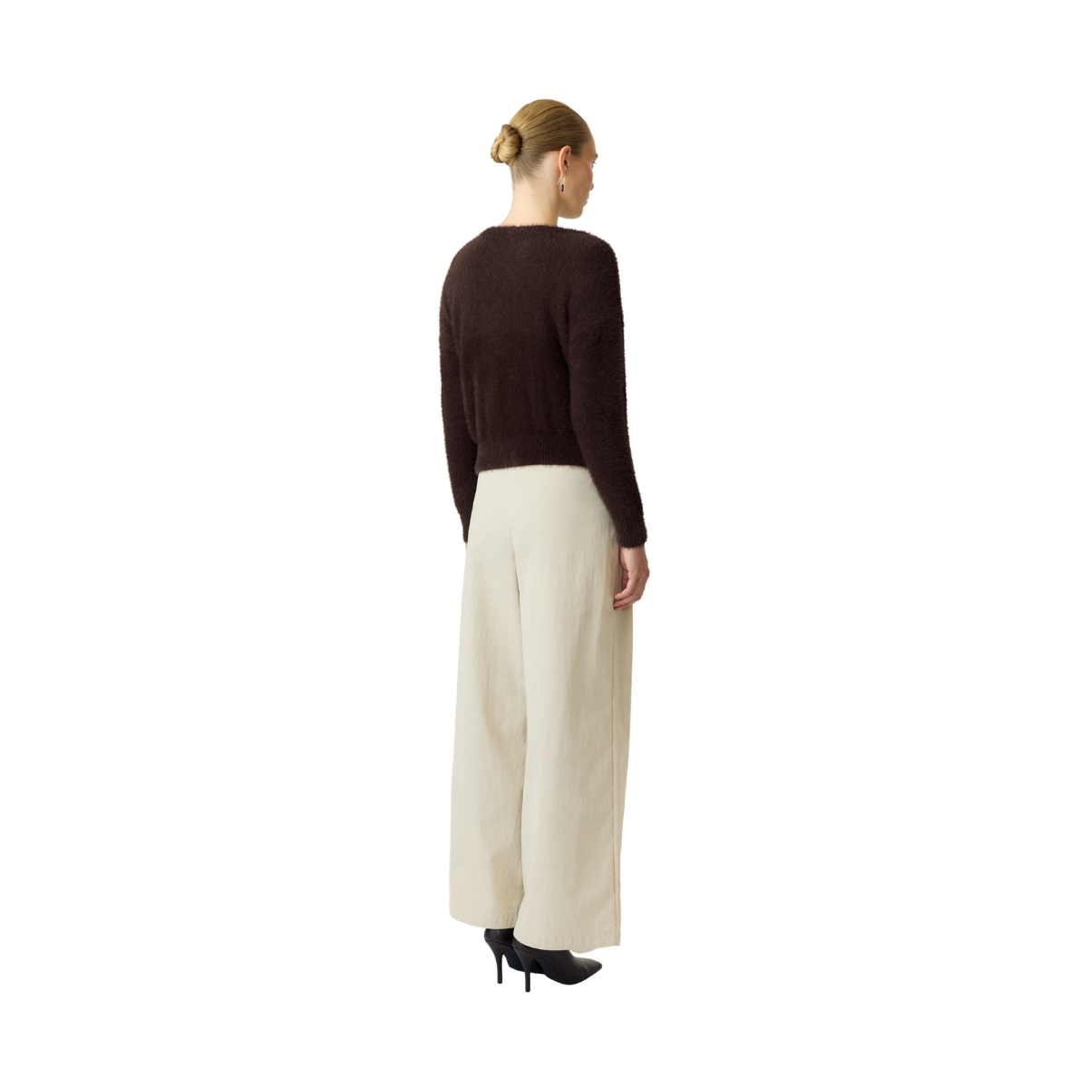 YASMalli Knit Cardigan - Coffee Bean