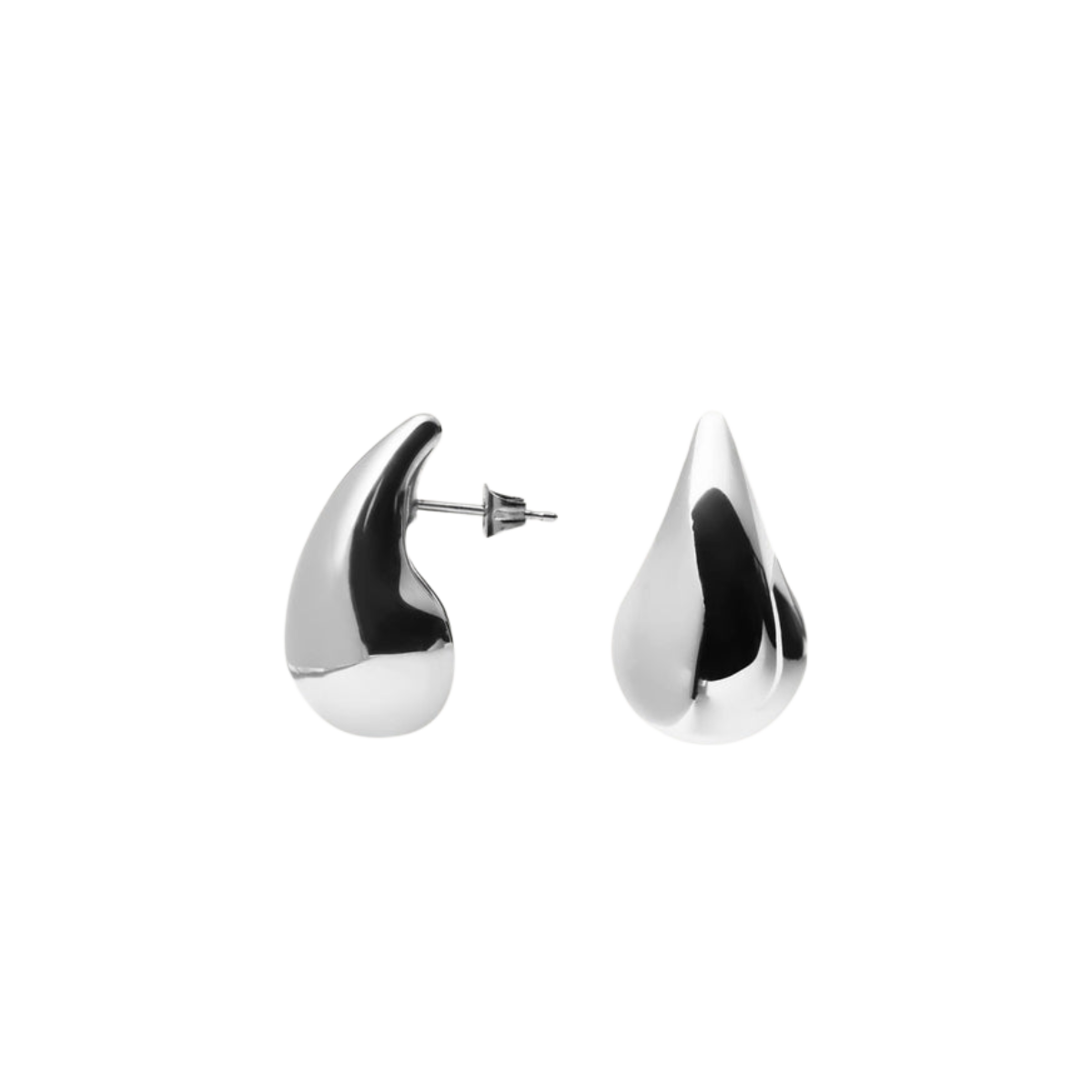 Plain Daring Small Silver Dupe Earring - Silver