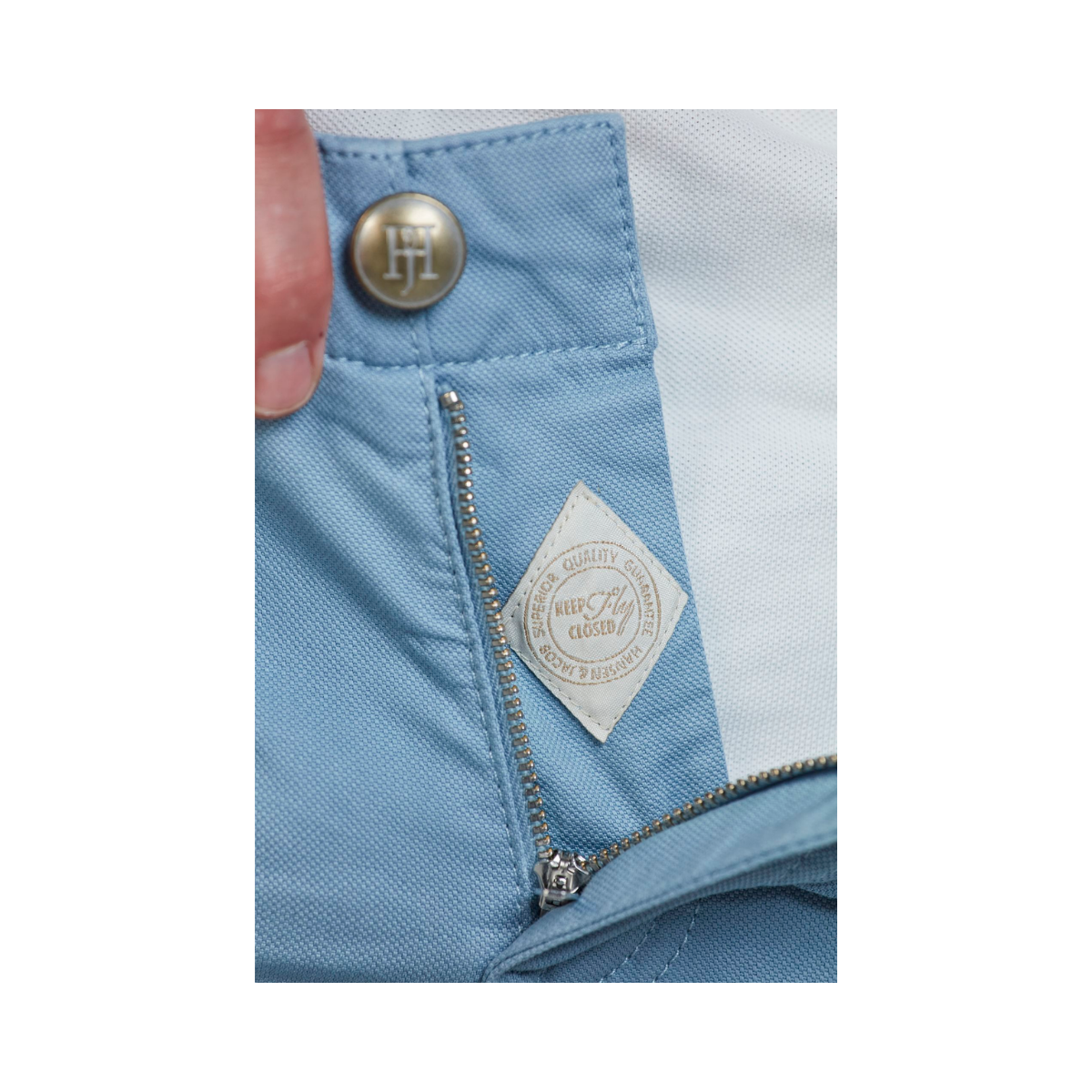 5-Pkt Pan Oxford Shorts - Blue