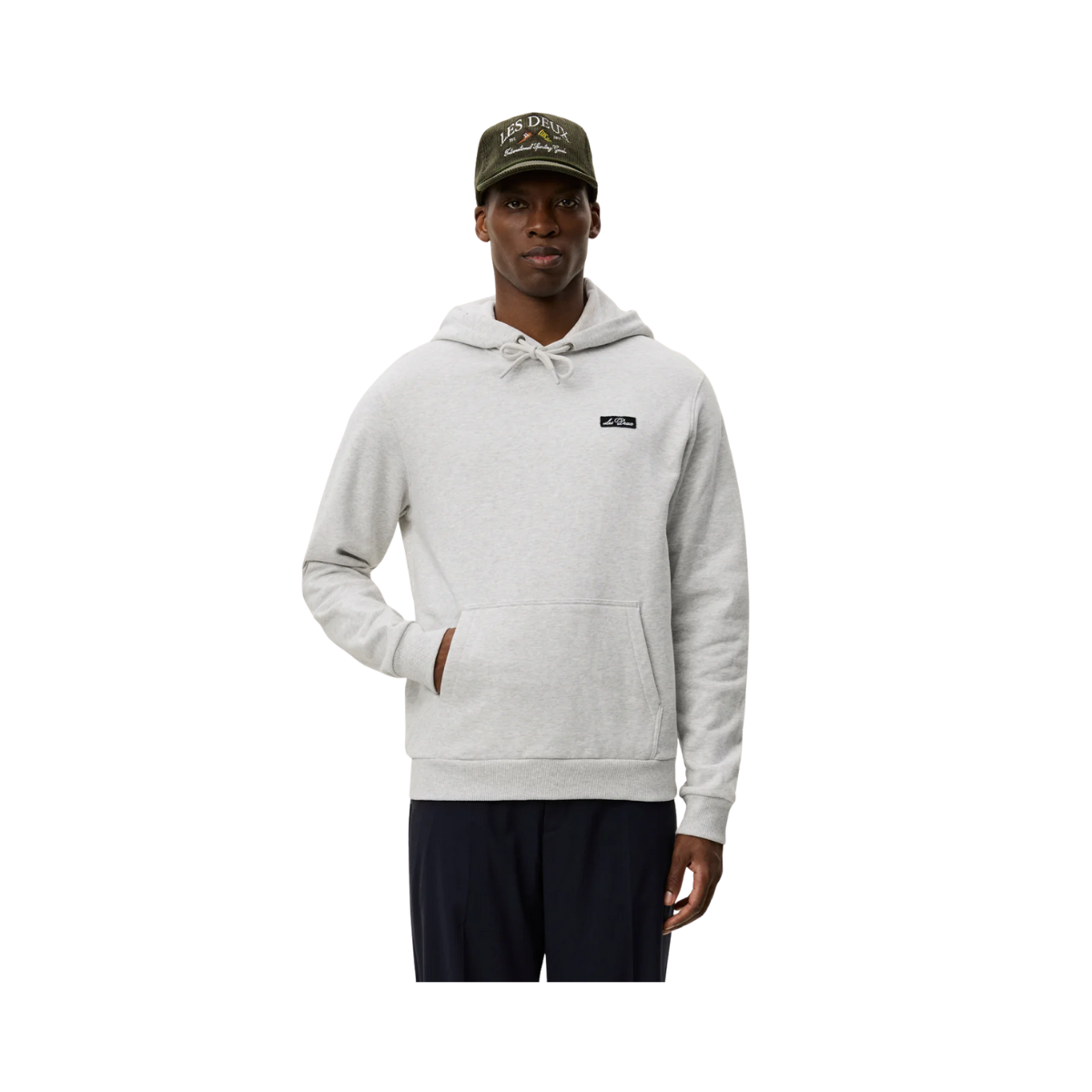 Patch Hoodie - Snow Melange