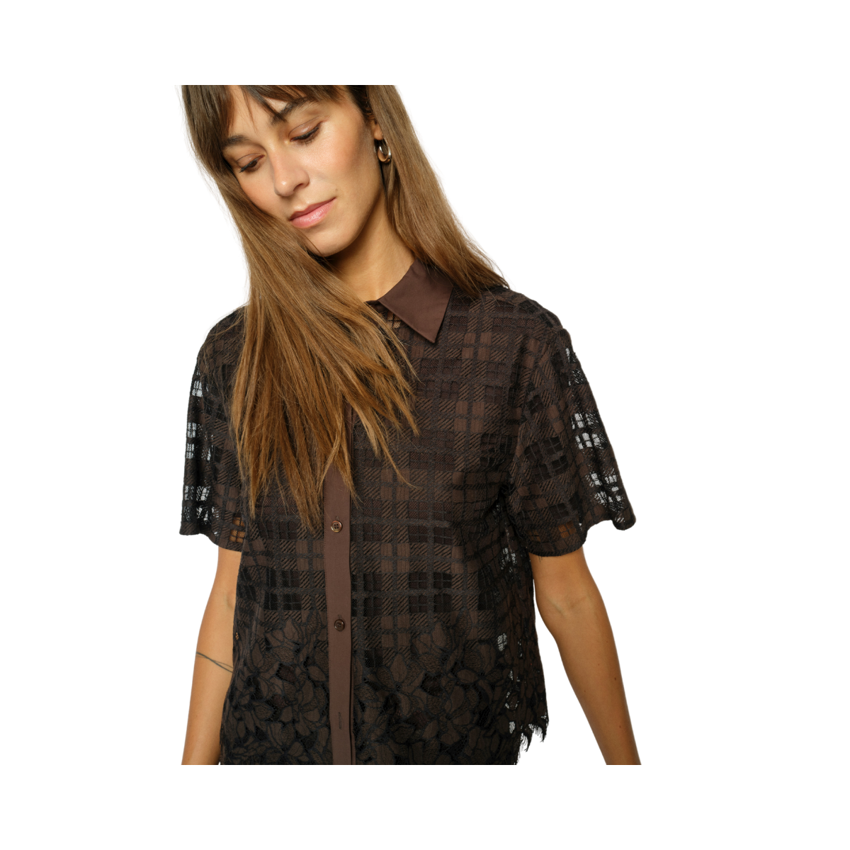 MMLia Checko SS Lace Shirt - Delicioso