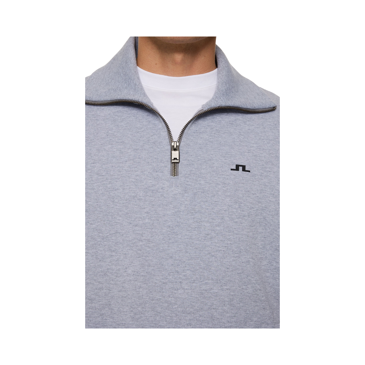 Callan quarter zip - Medium Grey Melange