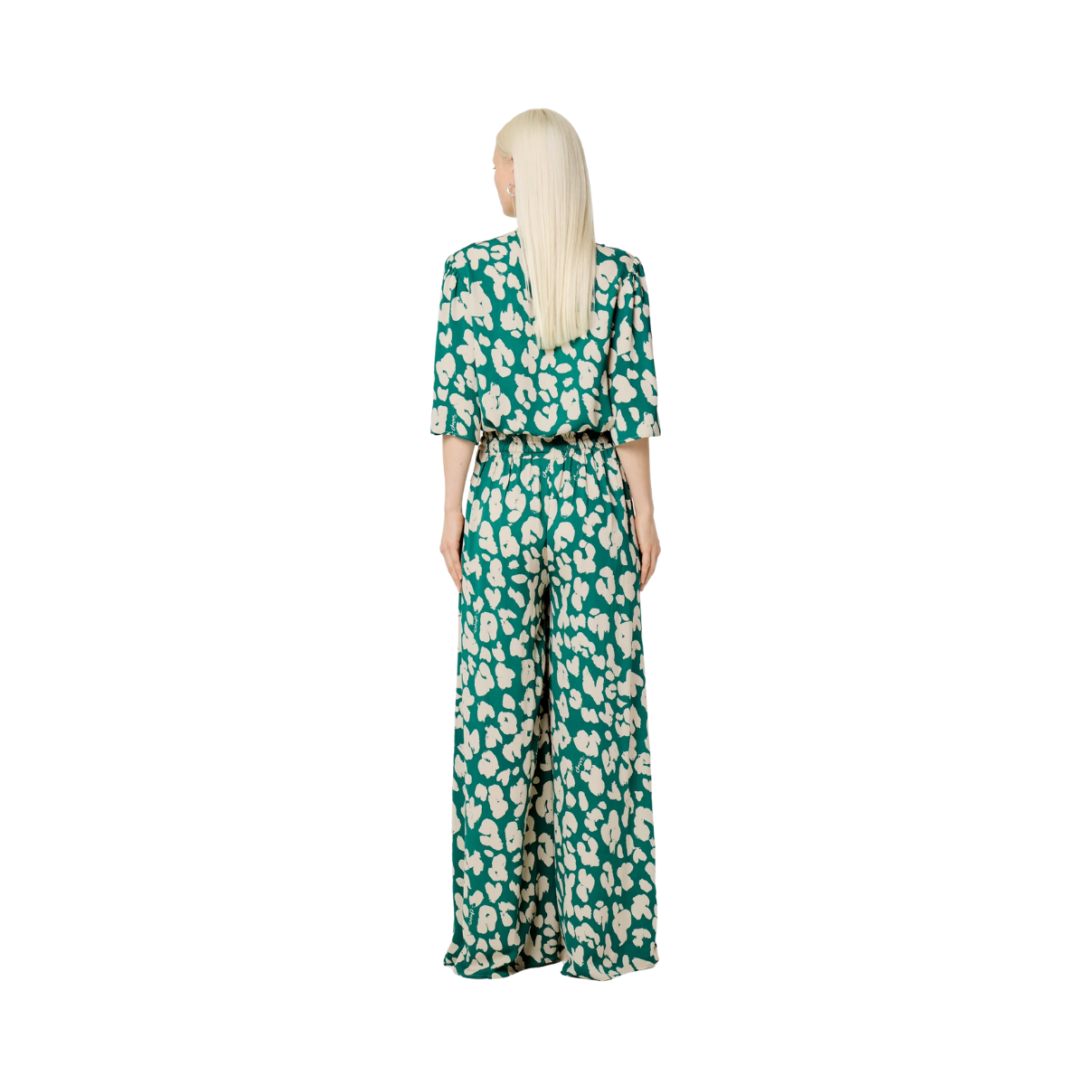 Starlet Blouse - Evergreen/Cosy White