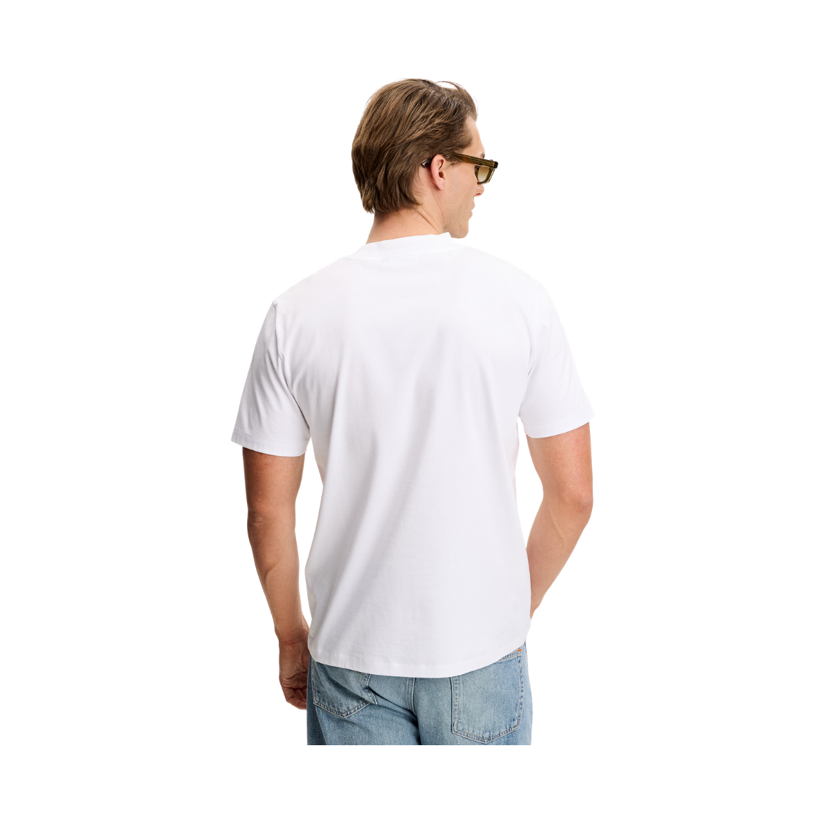 ACE MOCK NECK T-SHIRT - White