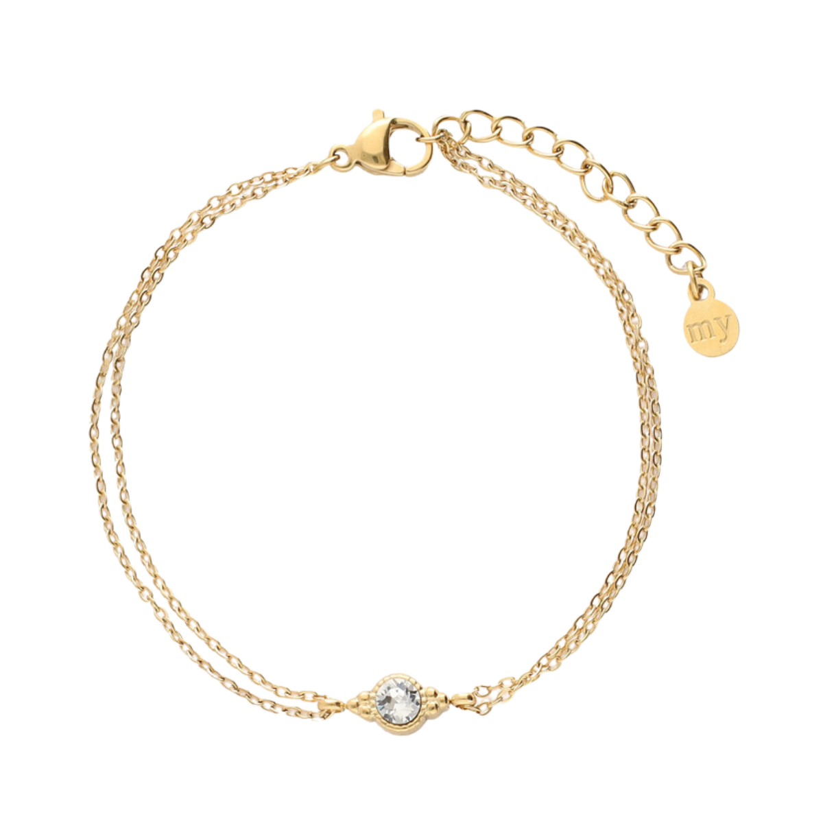 Bracelet Gifting Chain Strass - Gold