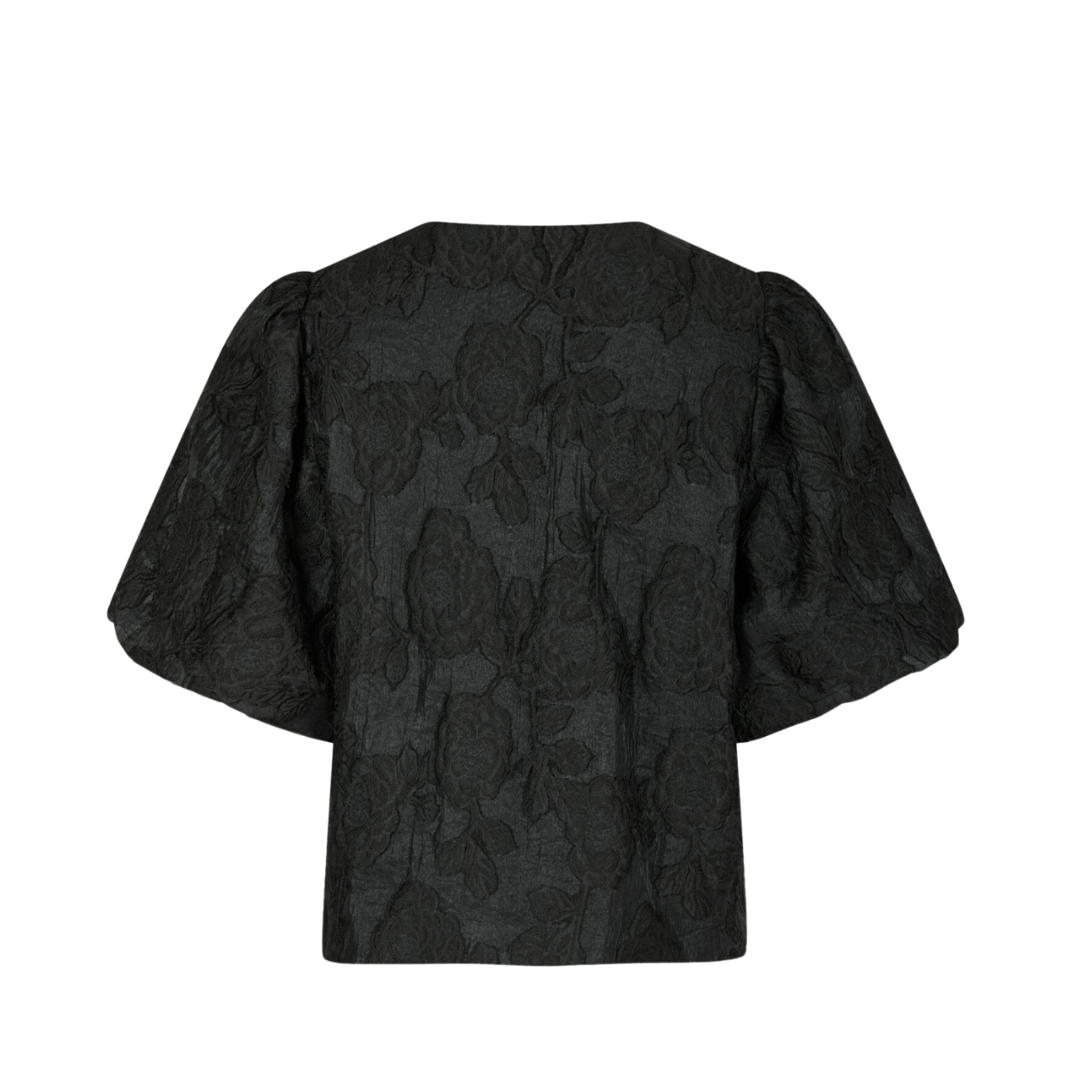 Aska Jacquard Blouse - Black