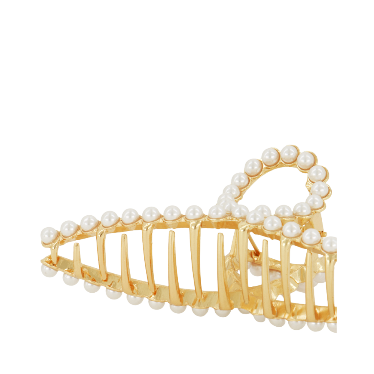 Hairclip pearls gold - Gold