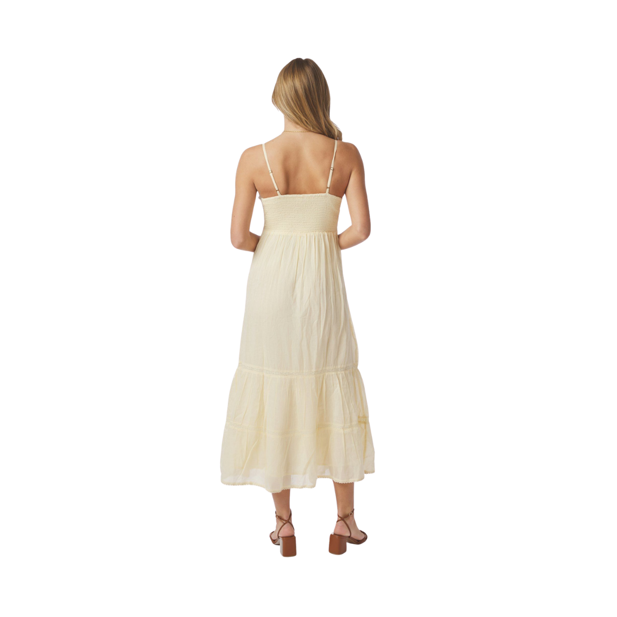 Elorie S Voile Dress - Butter Yellow