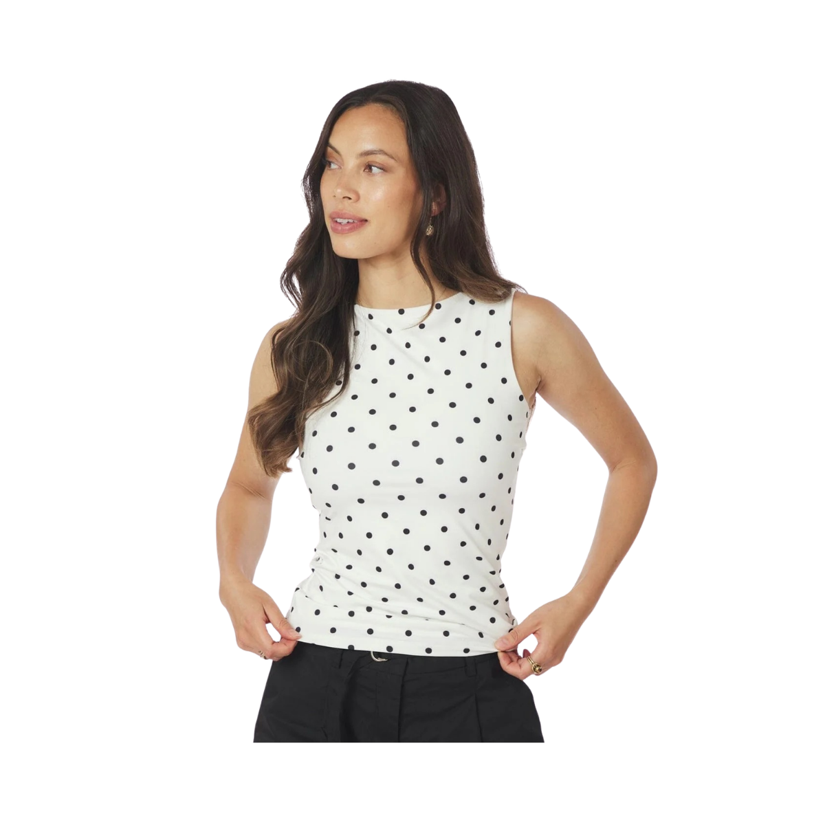 Ditty Jersey Top - White