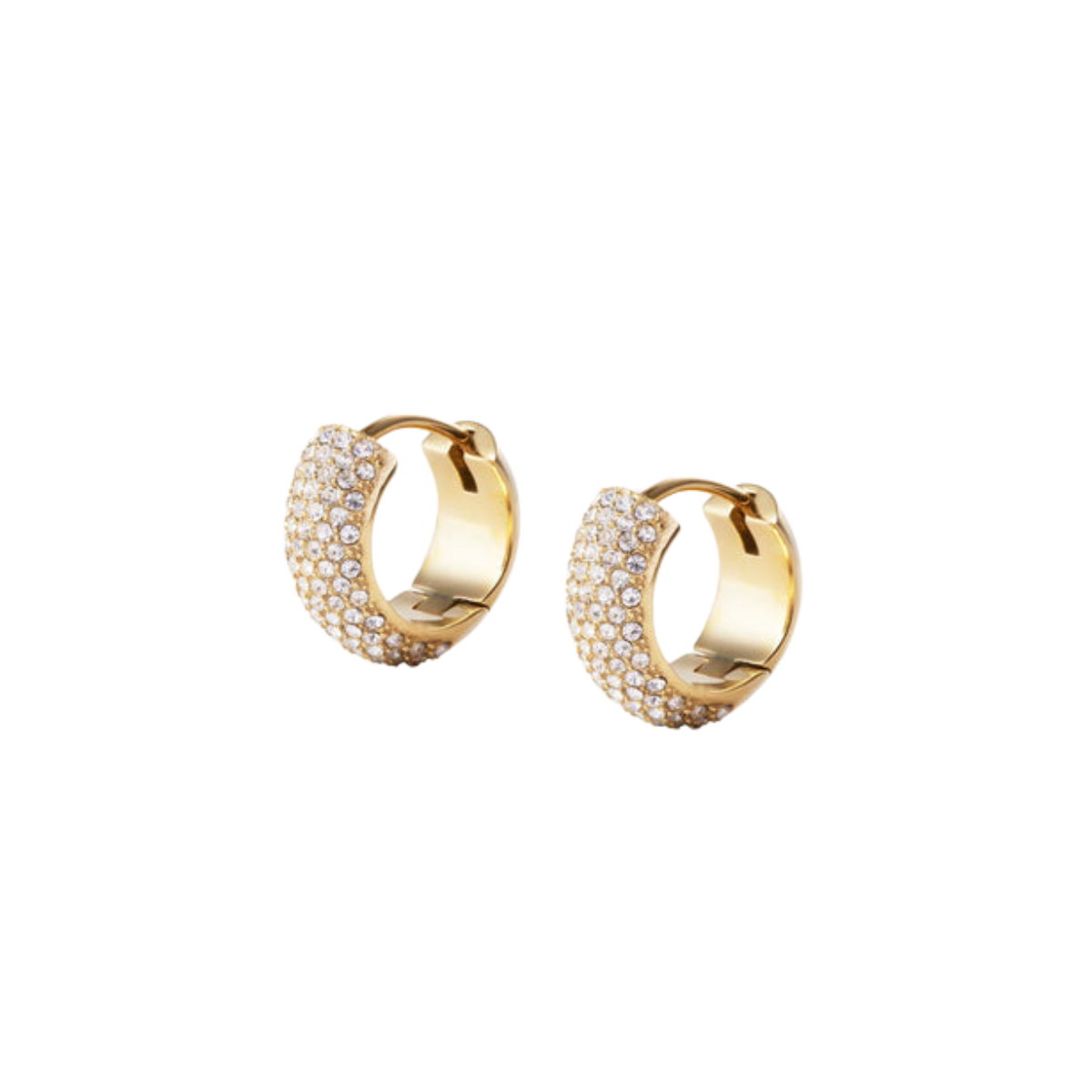 Amour Gold Hoops Small - gold