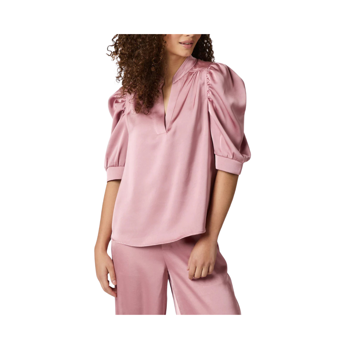 Roella Heavy Sateen Blouse - 823 Evening Rose