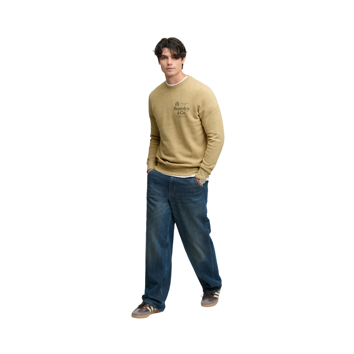 1954 Company Relaxed Sweat - Pumice Stone Beige Marl