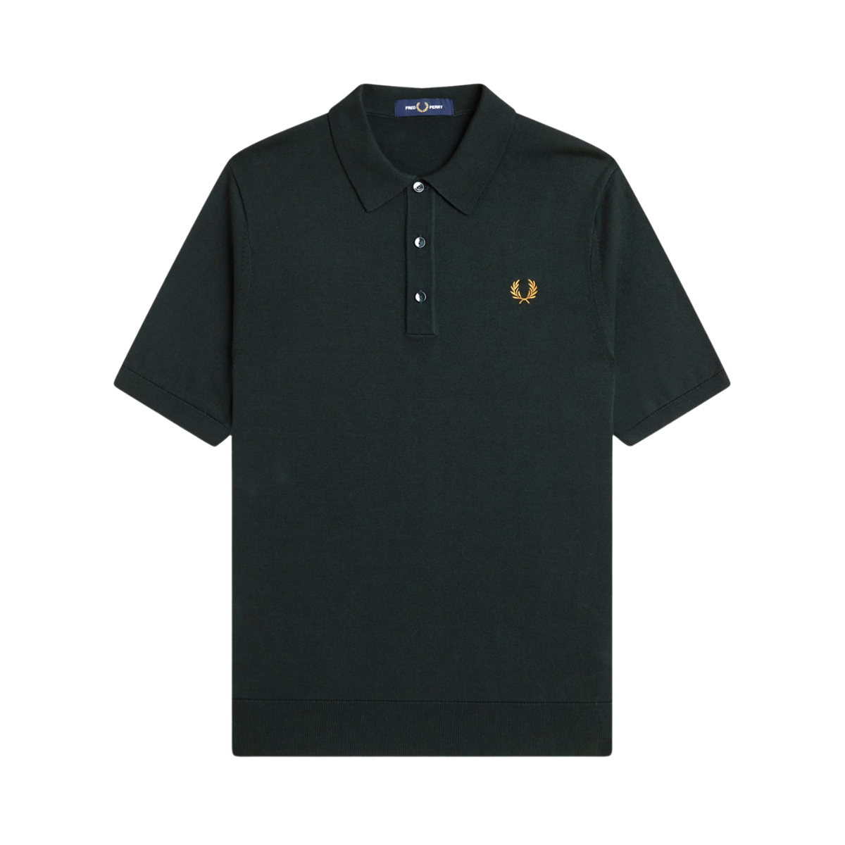 Cotton Knitted Shirt - Night Green
