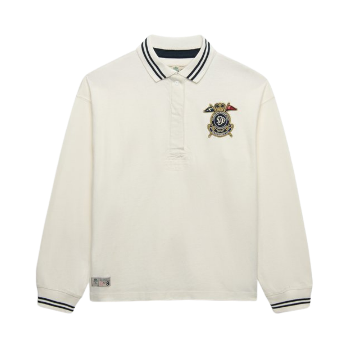 Crest Rugby Top - Off White