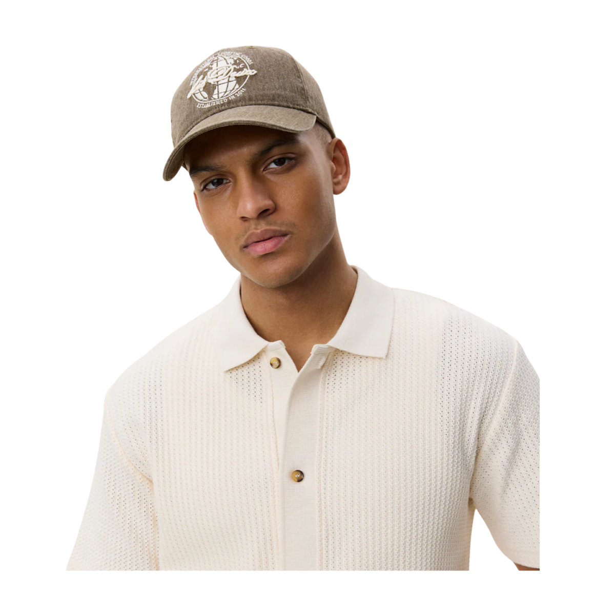 Pointelle SS Shirt - Eggnog White
