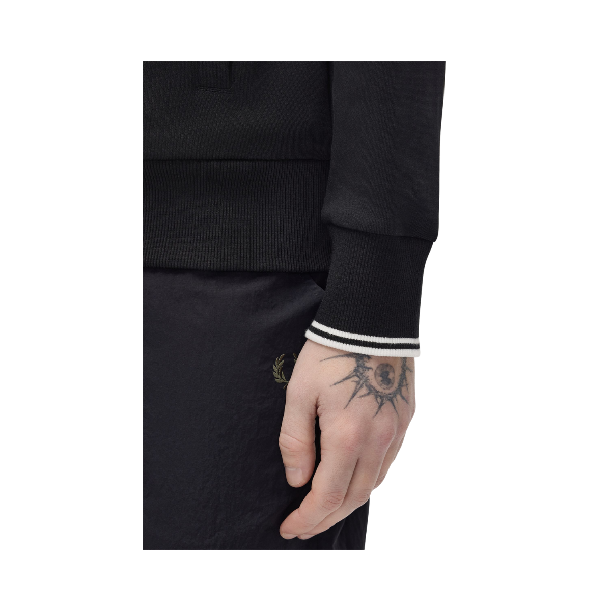 Zip Through Sweatshirt - Black