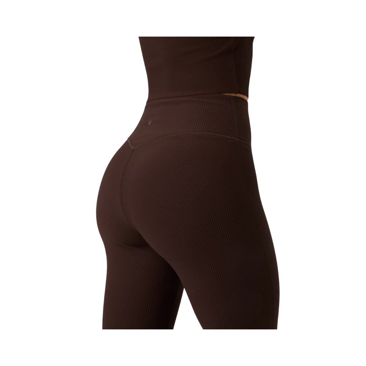 Studio Ribbed Flare Tights Regular - Coffee Bean