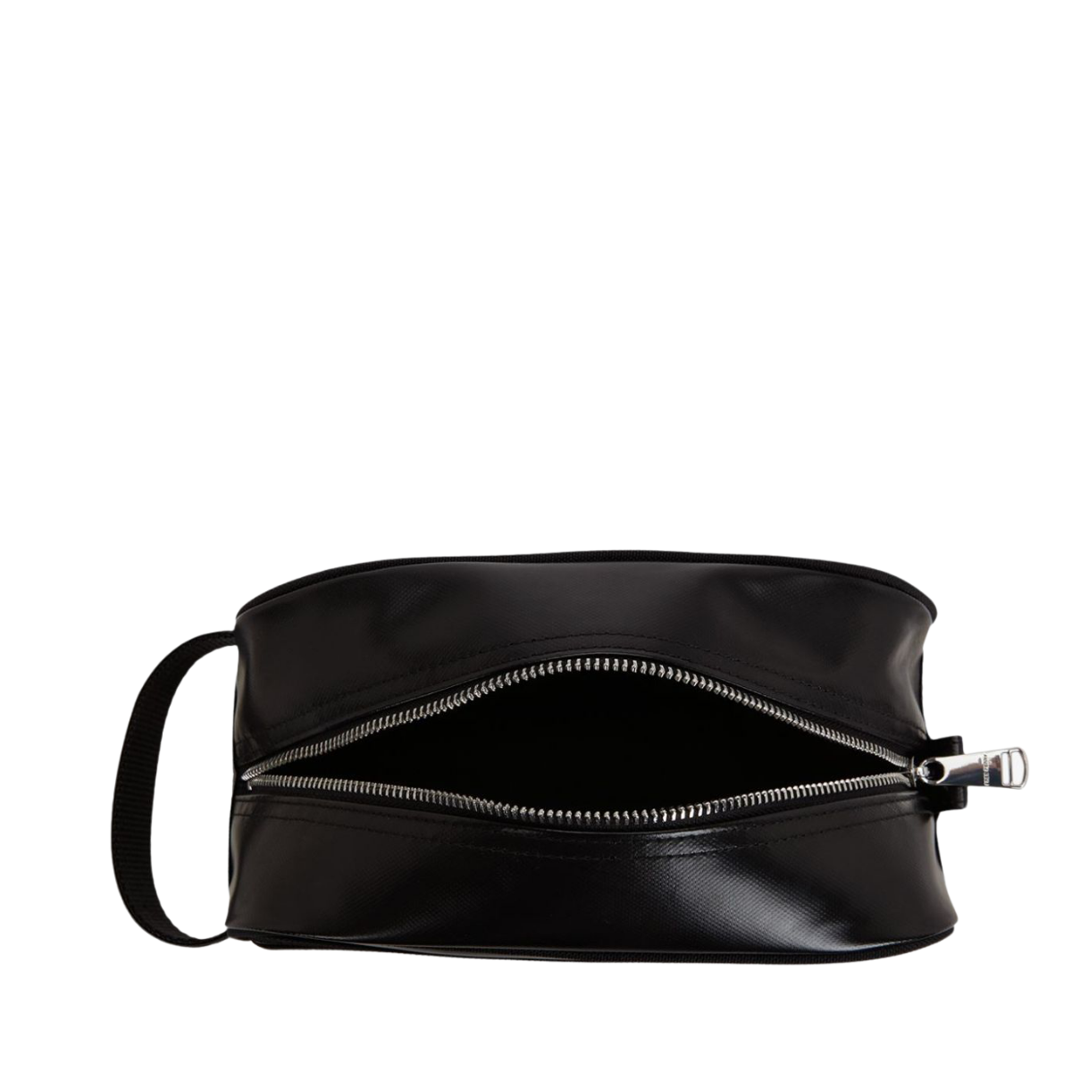 Tonal Coated Poly Wash Bag - Black/Gold