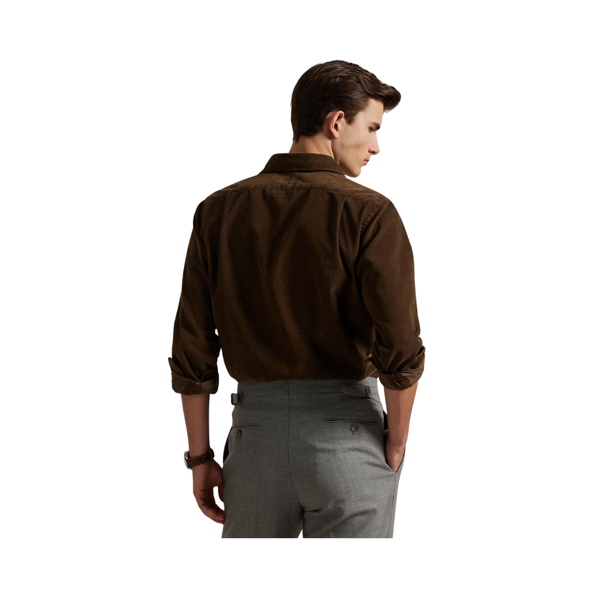 Long Sleeve Sport Shirt - Chocolate Mousse