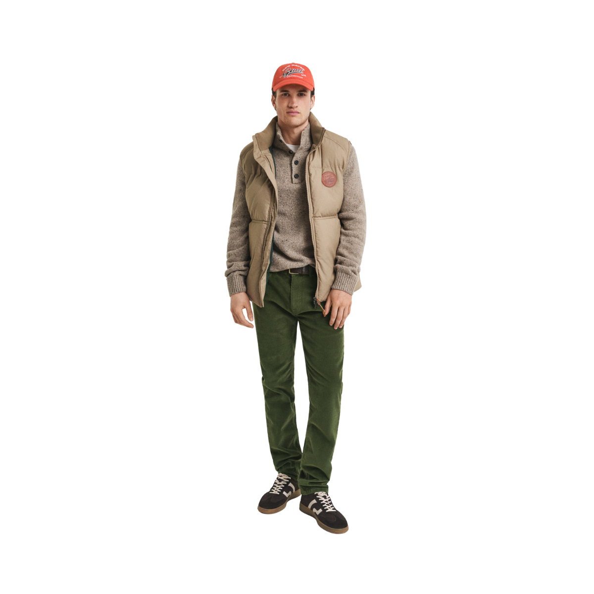 Reg Cord Jeans - Country Green