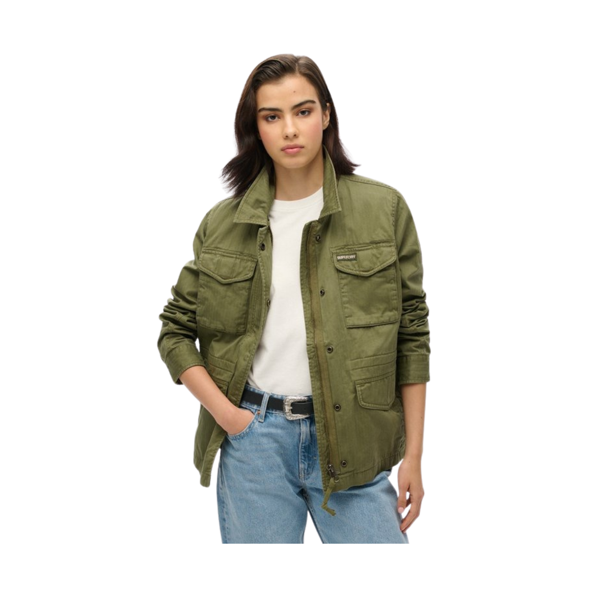 Military M65 Lined Jacket - Burnt Olive