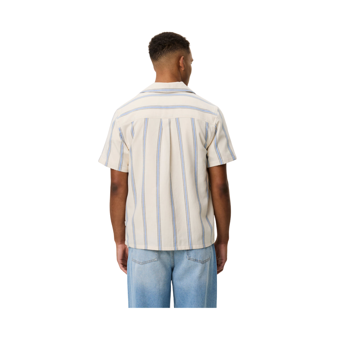 Lawson Stripe SS Shirt - 211 Eggnog White