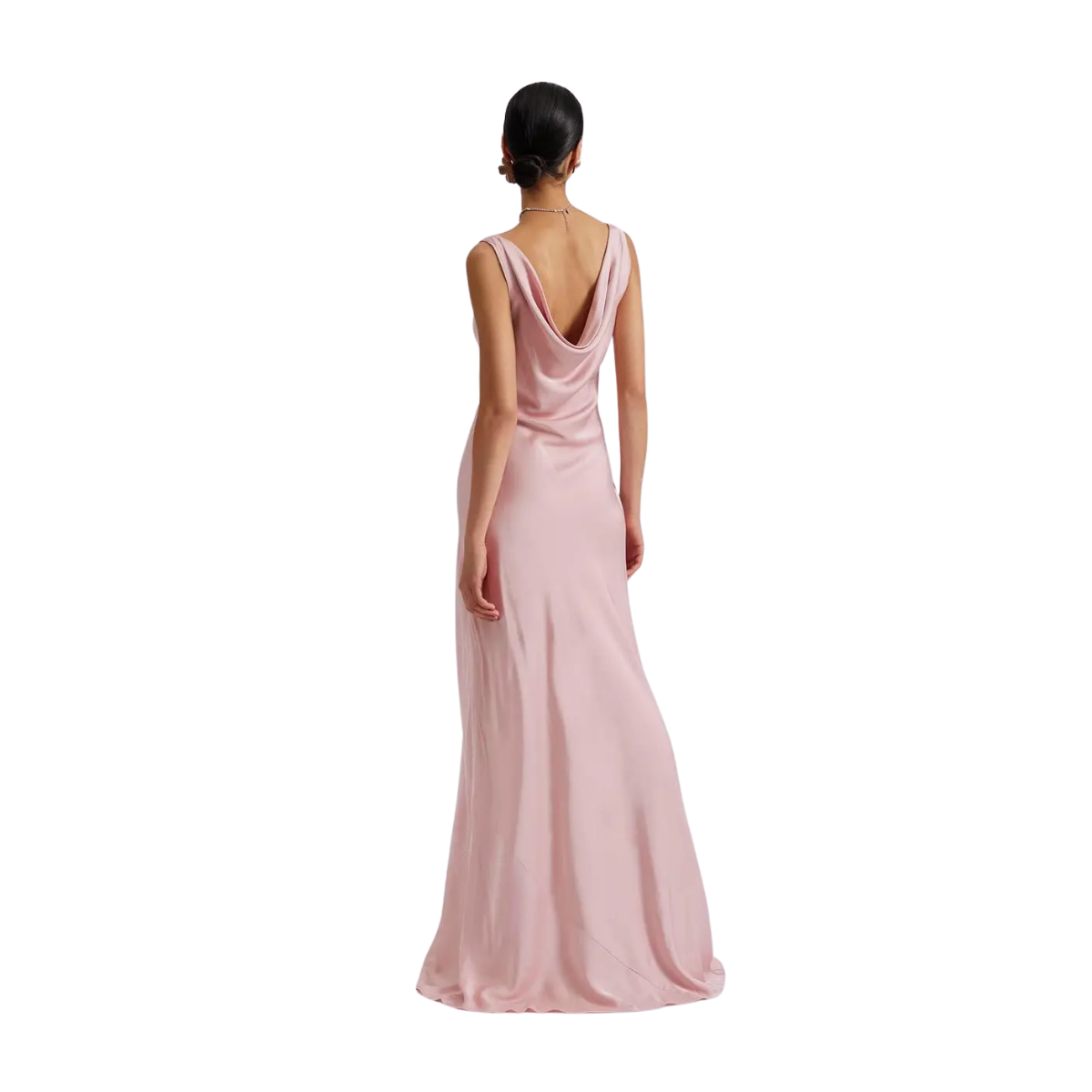 Leah Cowl Neck Maxi Dress - Blush